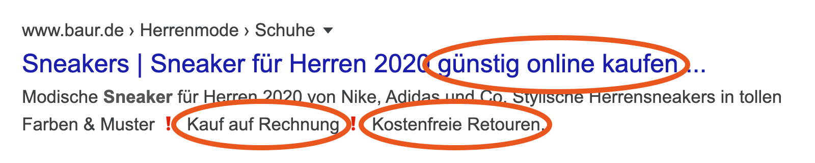 Google snippet