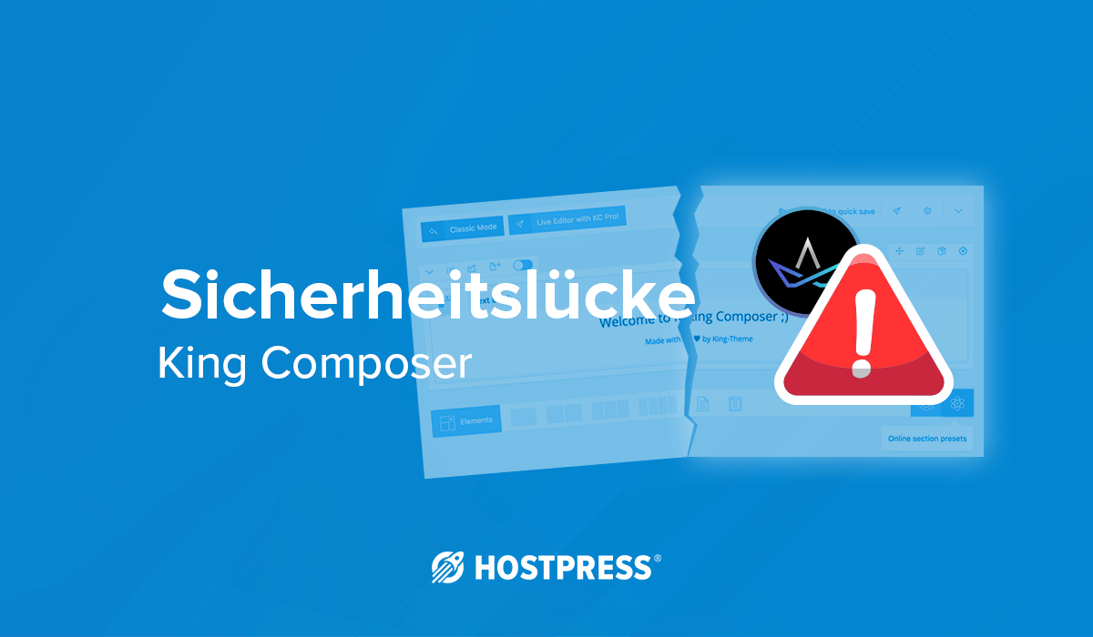 WordPress Sicherheitslücke bei pagebuilder KingComposer
