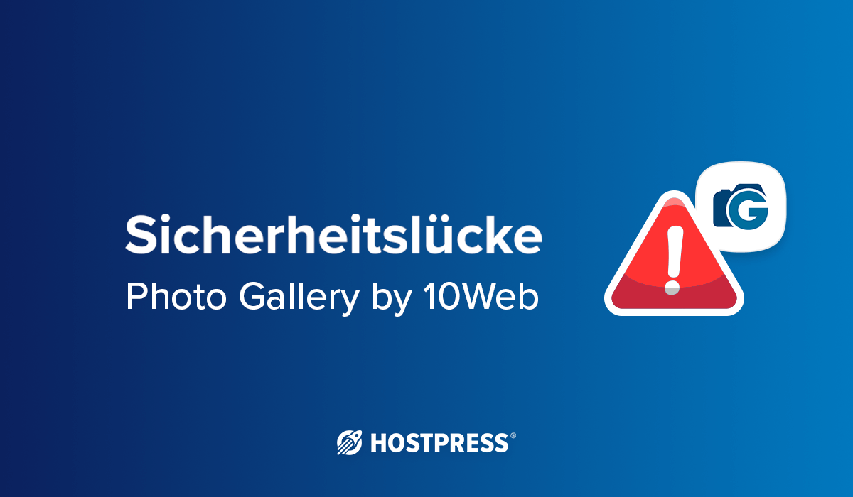 Sicherheitslücke Photo Gallery by 10Web