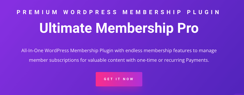 Ultimate Membership Pro Plugin